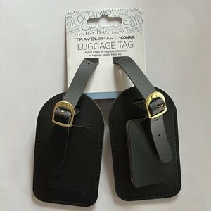 TravelSmart by Conair Unisex Black Luggage Tag Set of 2